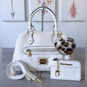 JUICY COUTURE Bag Daydream Satchel & Wallet Set - White